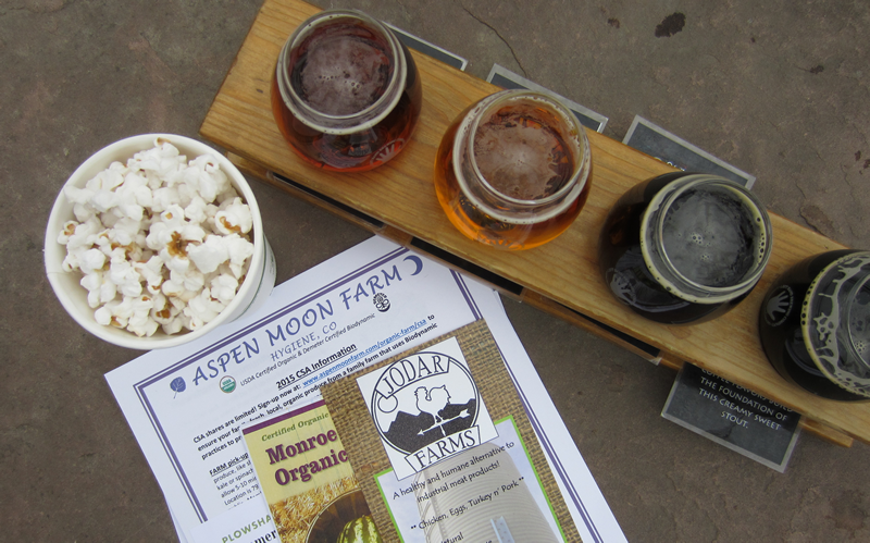 Hand-crafted brews + CSA Event = a lovely evening. 