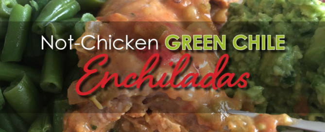 Vegan Not Chicken Green Chile Enchiladas Recipe