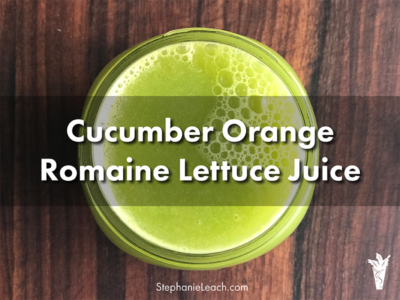 Cucumber Orange Romaine Lettuce Juice