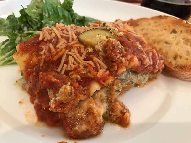 Vegan Lasagna Serving