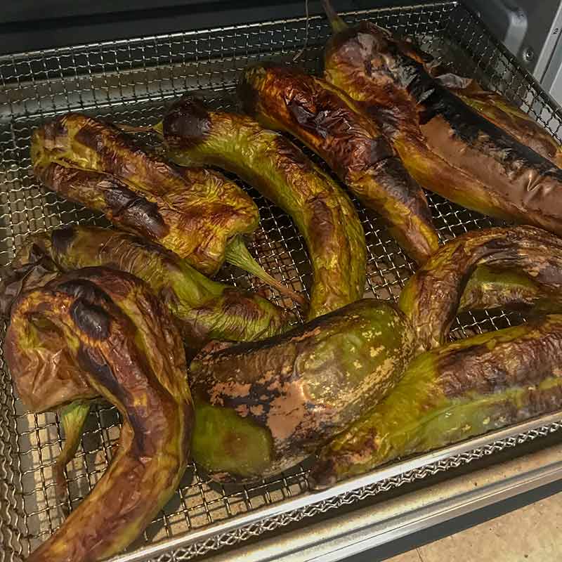 Air Fryer Roased Hatch Chiles