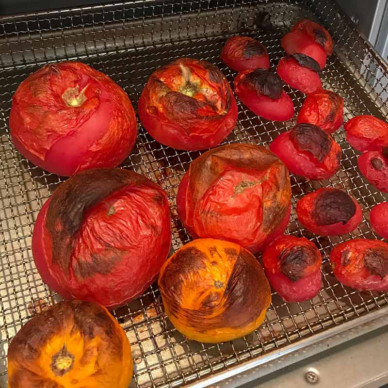Air Fryer roasted tomatoes