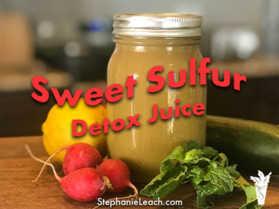 Sweet Sulfur Watercress Radish Detox Juice