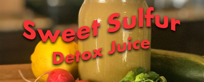Sweet Sulfur Watercress Radish Detox Juice